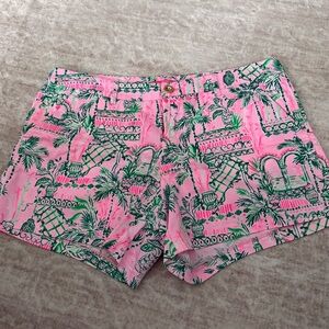 Lilly Pulitzer Tropical Pink and Green Shorts
